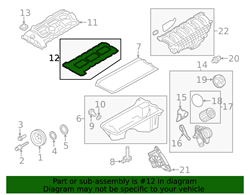 Picture of Genuine BMW 11-12-7-587-804 Valve Cover Gasket Set for N55 Engine