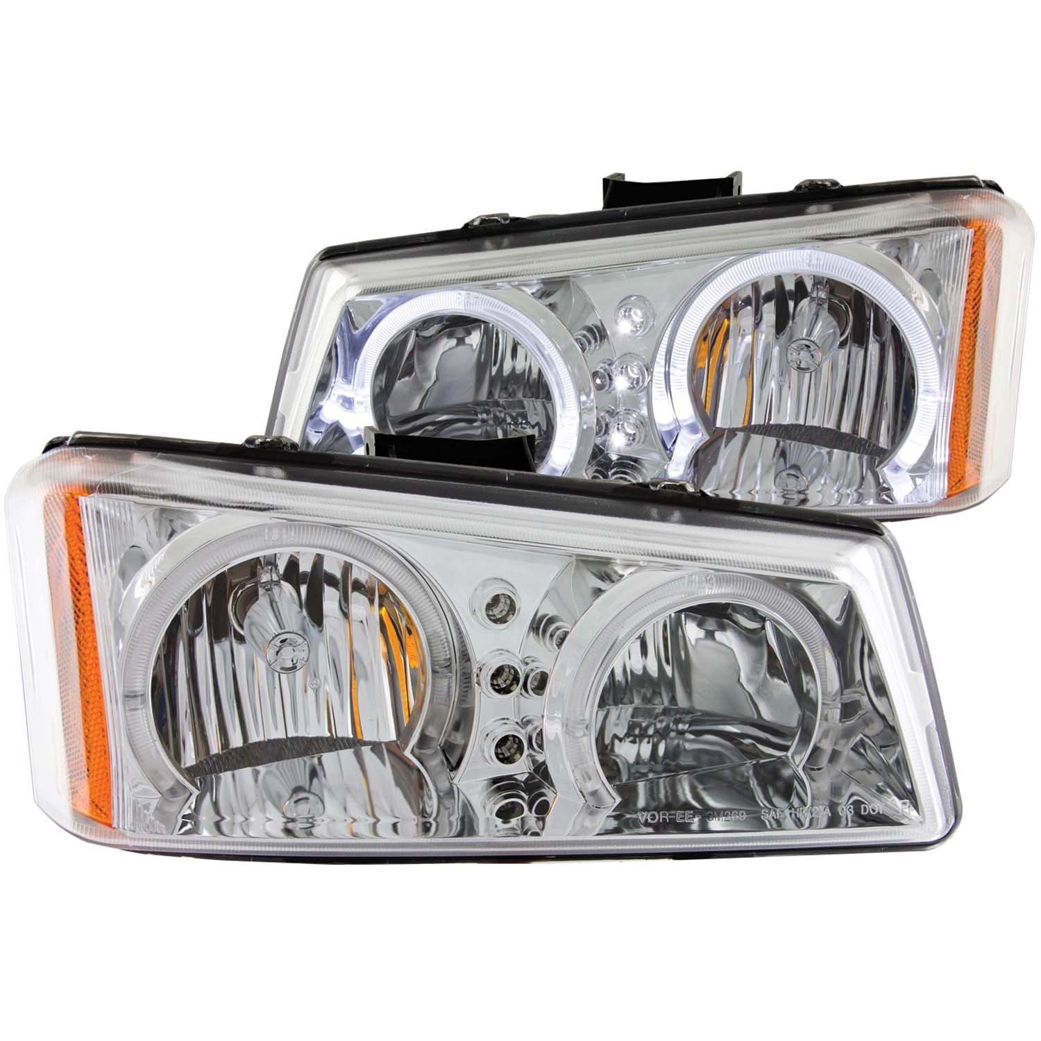 ANZO Crystal Headlight Set w/ Halo, Signal & Side Marker Lights | GMC K2500 (88-98) (111508) main image 1