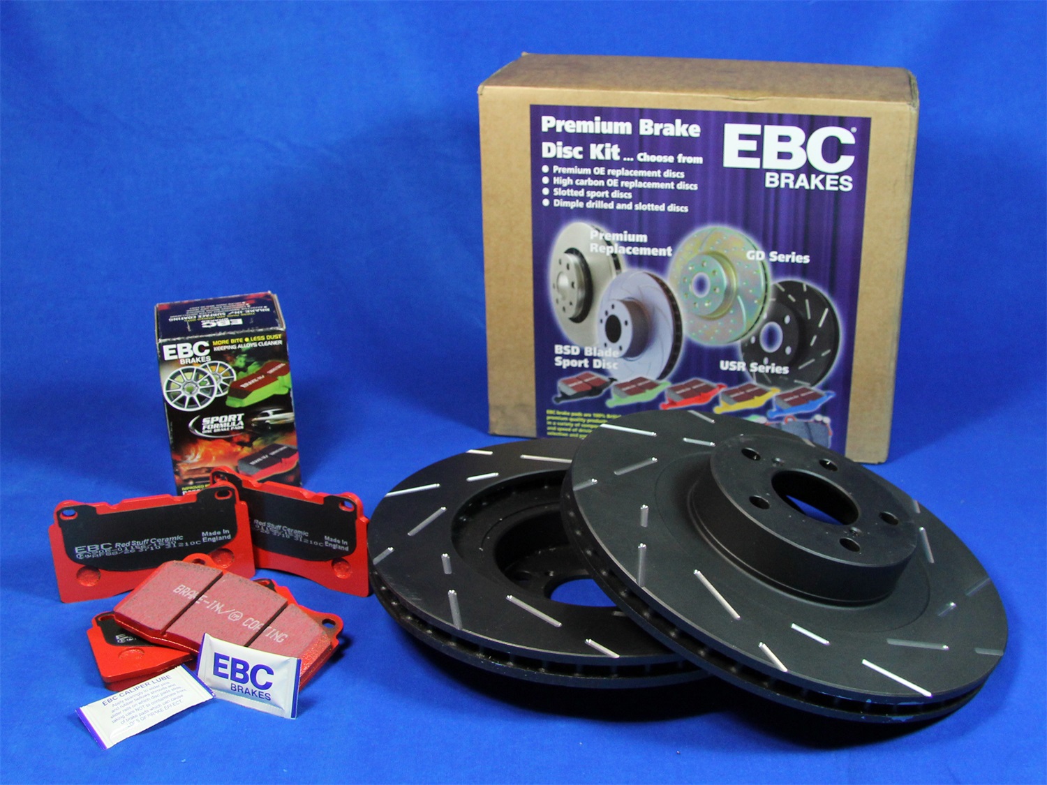 Picture of EBC Brakes S4KR1038 S4 Kits Redstuff And Usr Rotor