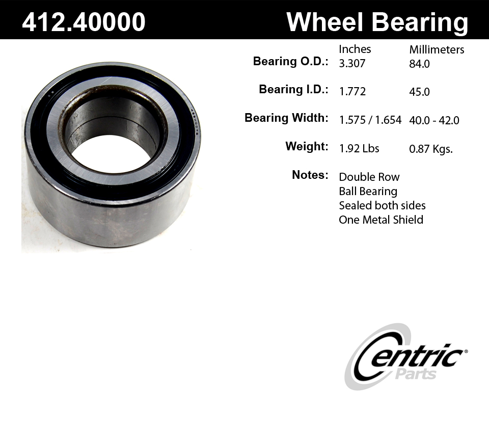 Picture of Centric 412.40000 Premium Ball Bearing