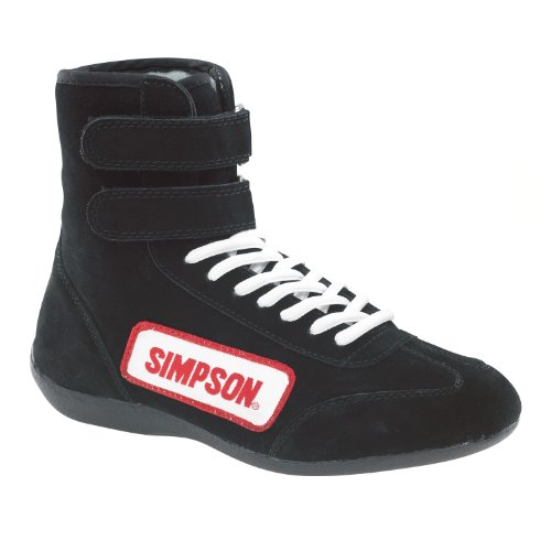 Picture of Simpson Racing Equipment 28100BK High Top Shoe Size 10 Black