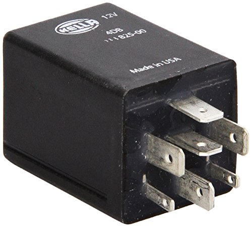 Hella 4-Pin 12V Flasher Relay - 10-200W Turn Signal Flasher Unit