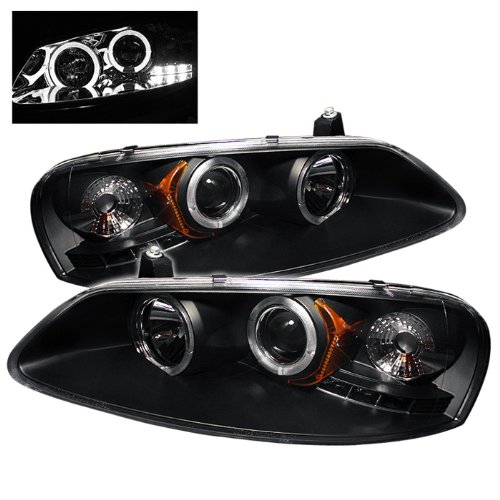 Picture of Spyder 5009623 Projector Headlights - Led Halo - Led - Black - High H1 - Low H1