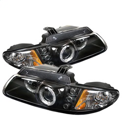 Show details for Spyder 5009692 Projector Headlights - Led Halo - Leds- Black - High H1 - Low H1