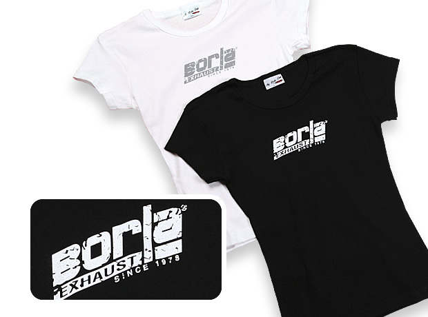 Show details for Borla 21272 Women'S Distressed Black Scoop Neck T-Shirt - Large