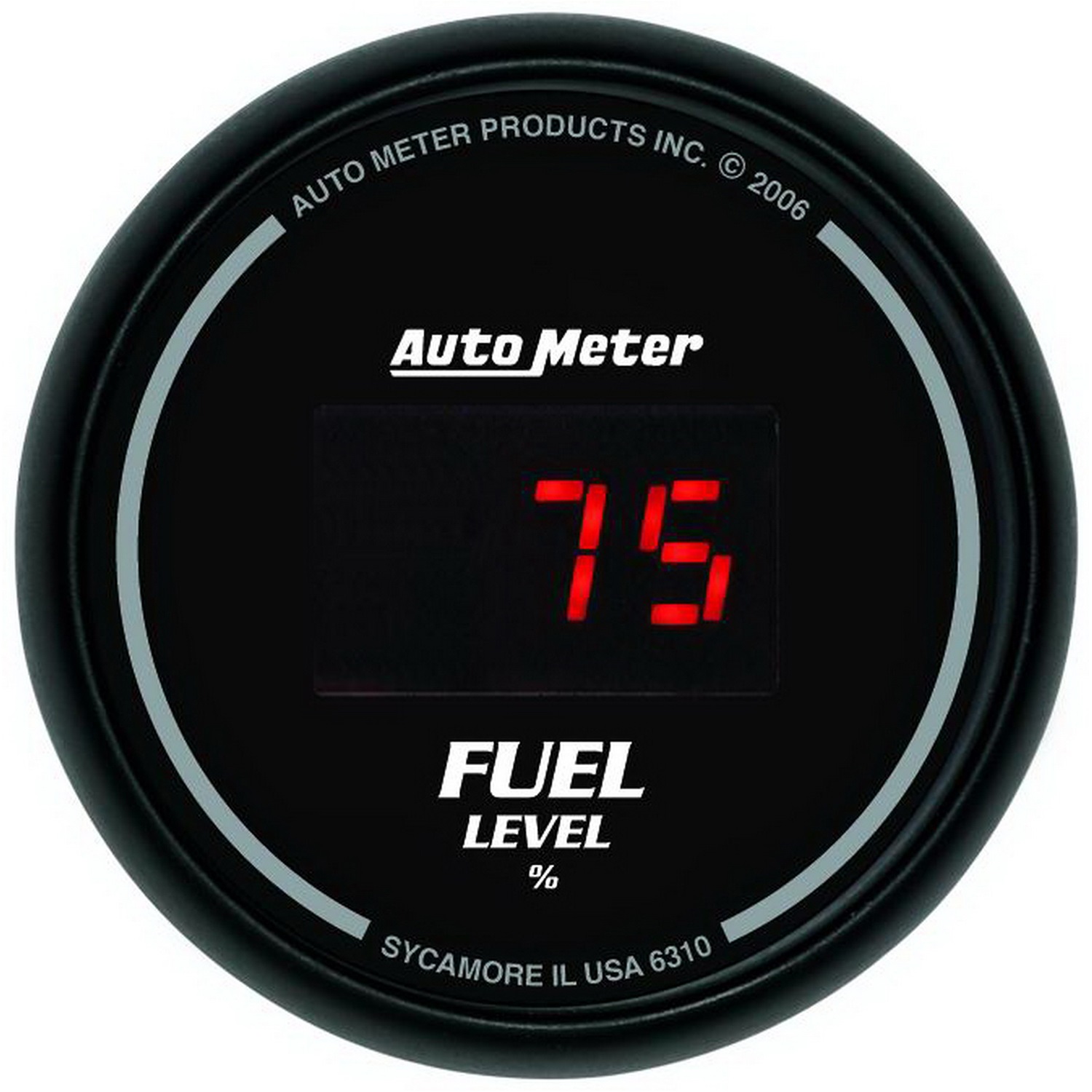 Autometer Phantom Series 2-1/16'' Fuel Level Programmable 0-280 ? Gauge (5710) main image 0
