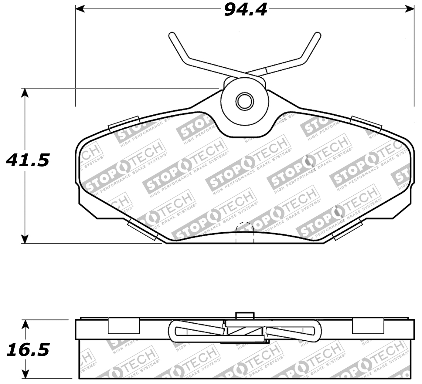 StopTech 309.08170 Sport Brake Pads – With Shims & Hardware – Axle Pack For Autocross & Track Day