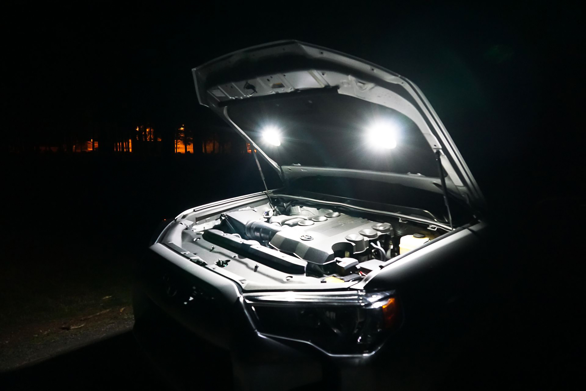 Picture of KC HiLiTES 355 Cyclone Led 2-Light Universal Under Hood Lighting Kit - Kc 355