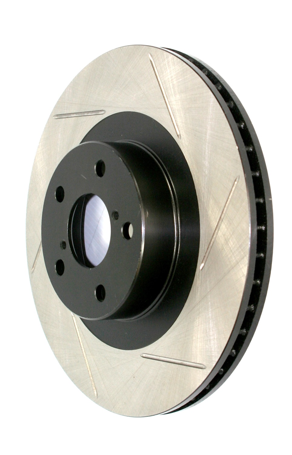 StopTech Power Slot 03-06 Evo 8 & 9 Cryo Slotted Left Front Rotor main image 1