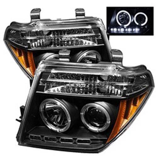 Picture of Spyder 5011527 Projector Headlights - Led Halo - Led - Black - High H1 - Low H1