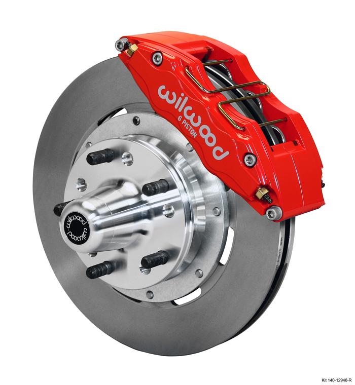 Wilwood 140-13329-R FNSL4R FRONT HAT KIT 14.00IN RED main image 0